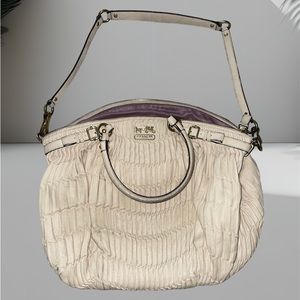 Coach Cream Leather Purse